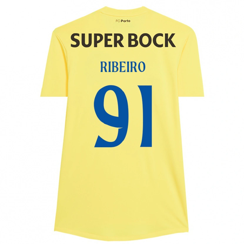 Danxen Kobiety Gonçalo Ribeiro #91 Jasnożółty Czarny Koszulka Bramkarska 2025/26