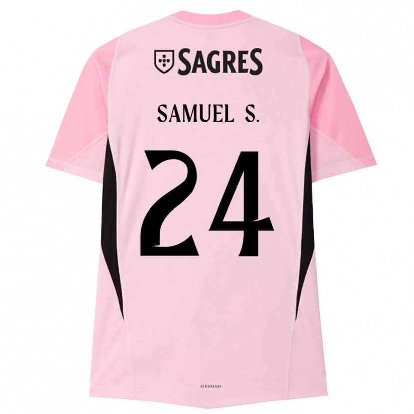Danxen Kobiety Samuel Soares #24 Różowy Czarny Koszulka Bramkarska 2025/26