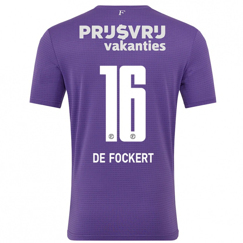 Danxen Kobiety Maarten de Fockert #16 Fioletowy Biały Koszulka Bramkarska 2025/26