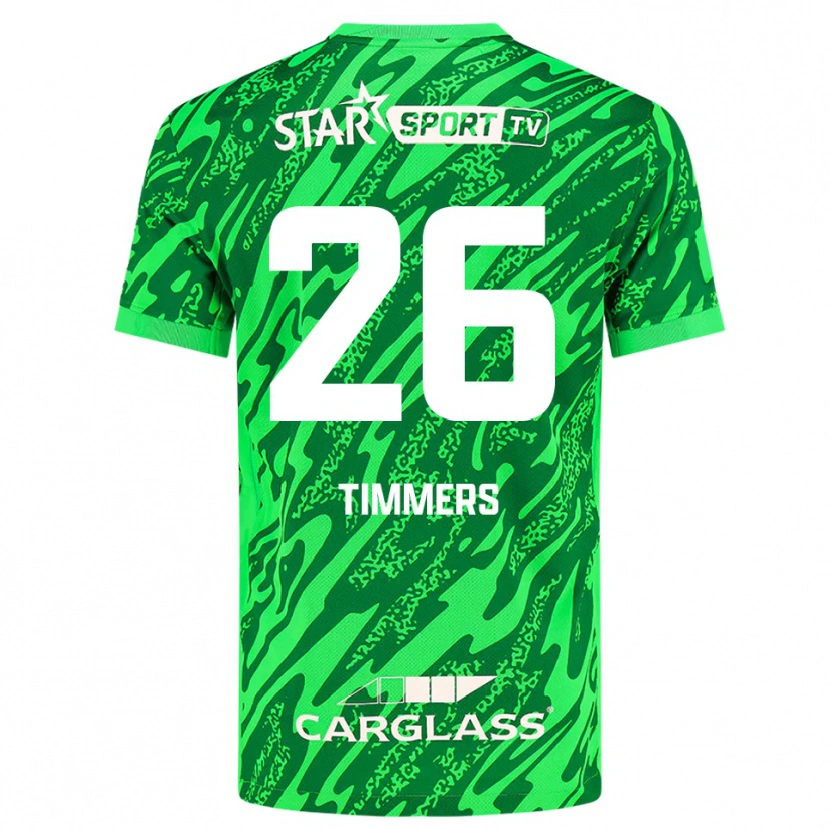Danxen Kobiety Sebastiaan Timmers #26 Głęboka Zieleń Biały Koszulka Bramkarska 2025/26