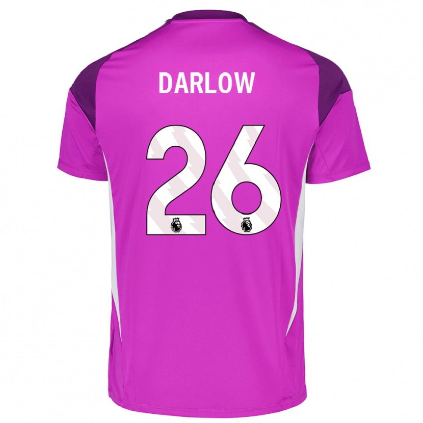 Danxen Kobiety Karl Darlow #26 Fioletowy Biały Koszulka Bramkarska 2025/26
