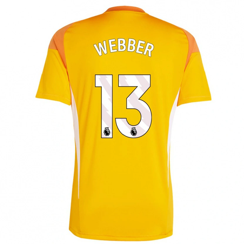 Danxen Kobiety Amber Webber #13 Pomarańczowy Biały Koszulka Bramkarska 2025/26