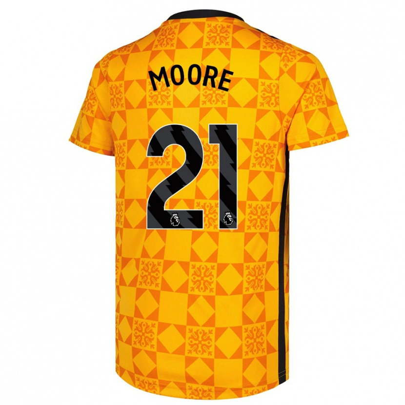 Danxen Kobiety Simon Moore #21 Żółty Czarny Koszulka Bramkarska 2025/26