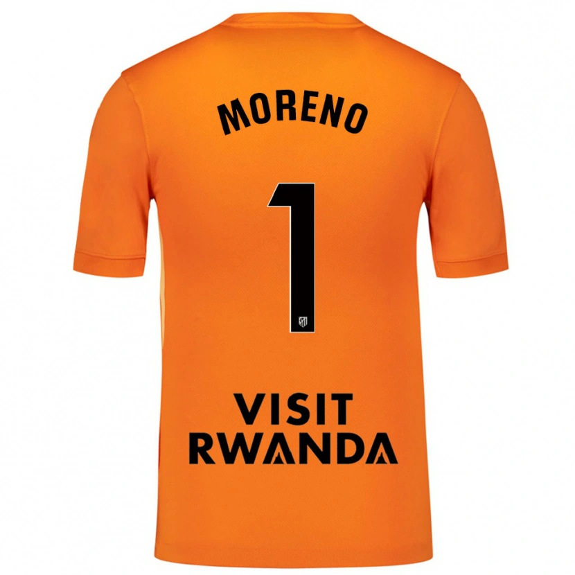 Danxen Kobiety Álvaro Moreno #1 Pomarańczowo Czarny Koszulka Bramkarska 2025/26