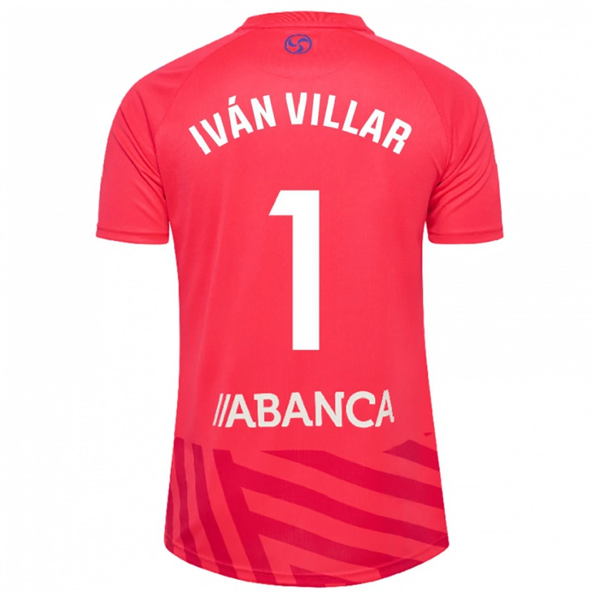 Danxen Kobiety Iván Villar #1 Czerwono Biały Koszulka Bramkarska 2025/26