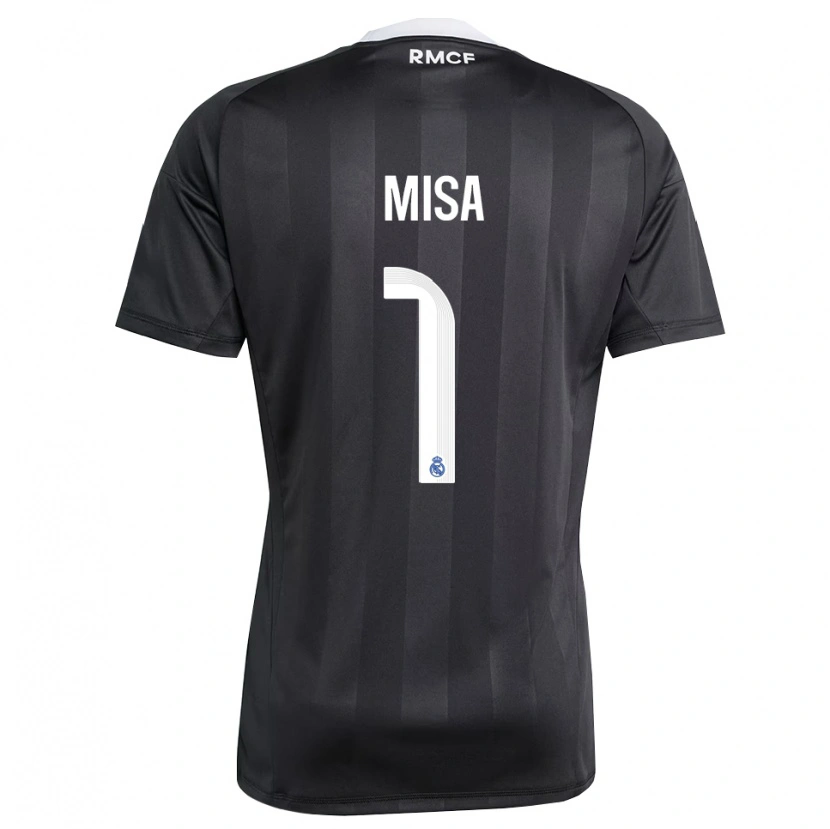 Danxen Kobiety Misa Rodríguez #1 Czarno Biały Koszulka Bramkarska 2025/26