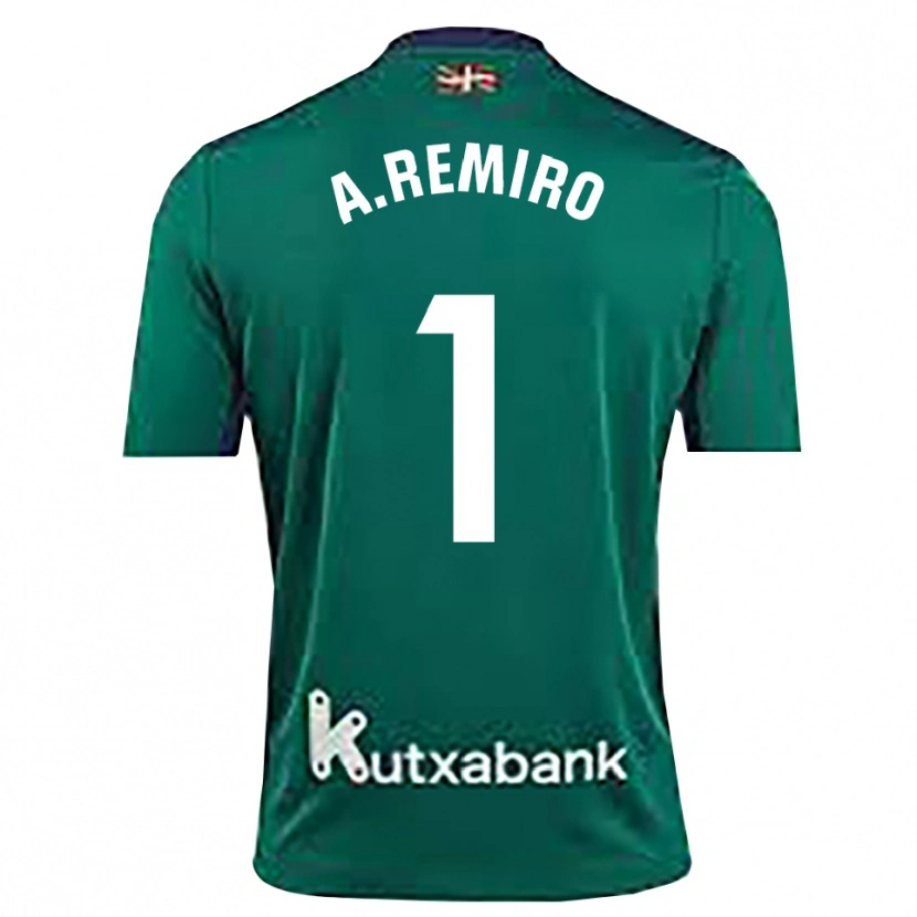 Danxen Kobiety Álex Remiro #1 Granatowo Zielony Koszulka Bramkarska 2025/26