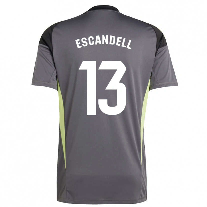 Danxen Kobiety Aarón Escandell #13 Ciemno Szaro Czarny Koszulka Bramkarska 2025/26