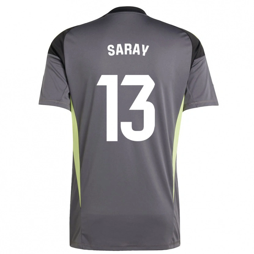 Danxen Kobiety Saray Vázquez Alonso #13 Ciemno Szaro Czarny Koszulka Bramkarska 2025/26