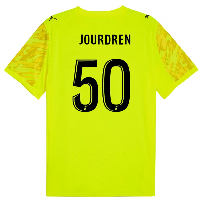 Danxen Kobiety Ilan Jourdren #50 Fluorescencyjnie Zielono Czarny Koszulka Bramkarska 2025/26
