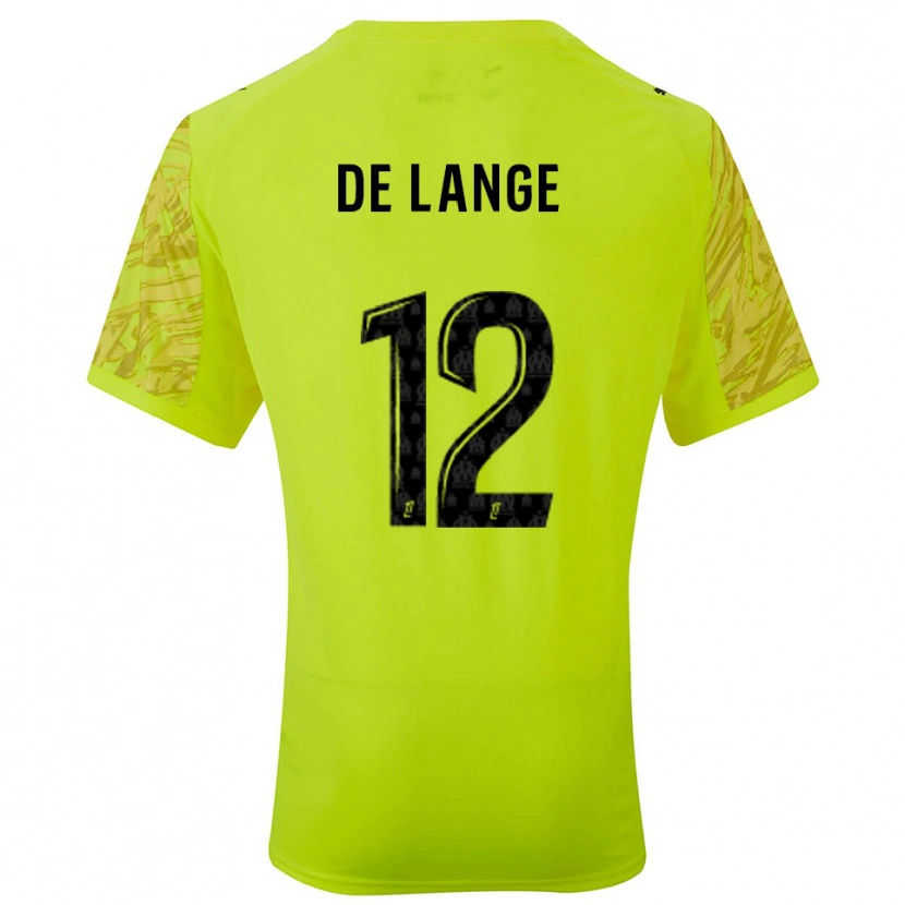 Danxen Kobiety Jeffrey de Lange #12 Fluorescencyjnie Zielono Czarny Koszulka Bramkarska 2025/26