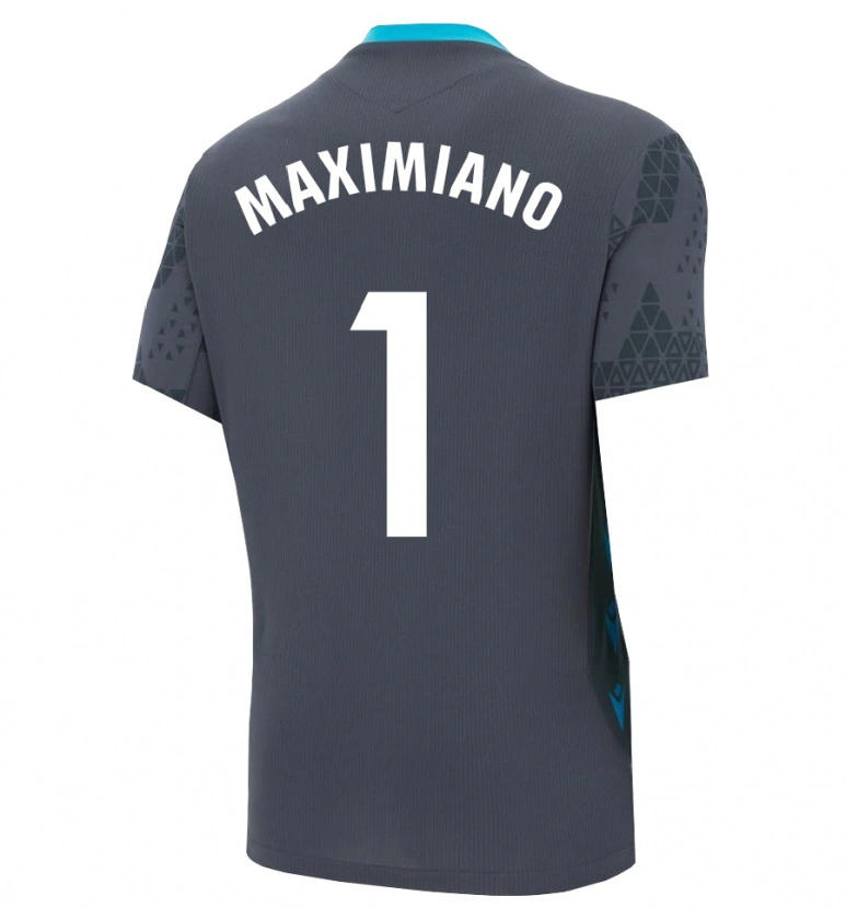 Danxen Kobiety Luís Maximiano #1 Ciemno Szaro Czarny Koszulka Bramkarska 2025/26