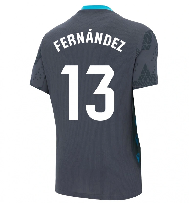 Danxen Kobiety Andrés Fernández #13 Ciemno Szaro Czarny Koszulka Bramkarska 2025/26