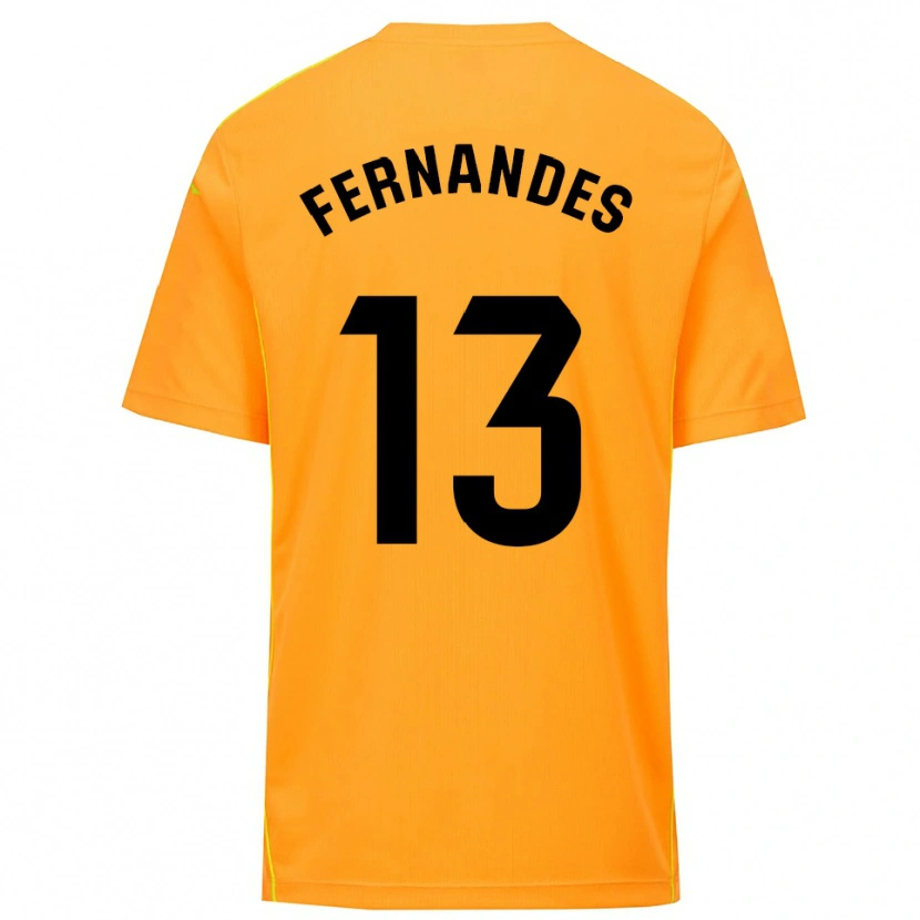 Danxen Kobiety Guilherme Fernandes #13 Pomarańczowo Czarny Koszulka Bramkarska 2025/26