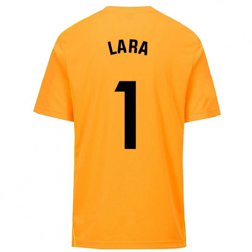 Danxen Kobiety Lara Lara De Las Heras Coello #1 Pomarańczowo Czarny Koszulka Bramkarska 2025/26