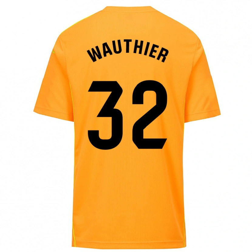 Danxen Kobiety Hugo Wauthier #32 Pomarańczowo Czarny Koszulka Bramkarska 2025/26