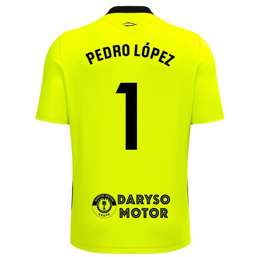 Danxen Kobiety Pedro López #1 Żółto Zielono Czarny Koszulka Bramkarska 2025/26