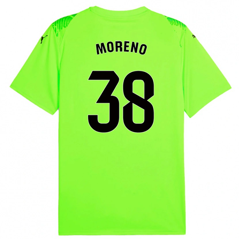 Danxen Kobiety Gerard Moreno #38 Trawnikowo Zielony Koszulka Bramkarska 2025/26