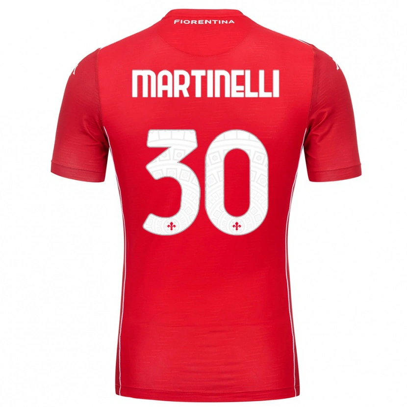 Danxen Kobiety Tommaso Martinelli #30 Czerwony Biały Koszulka Bramkarska 2025/26