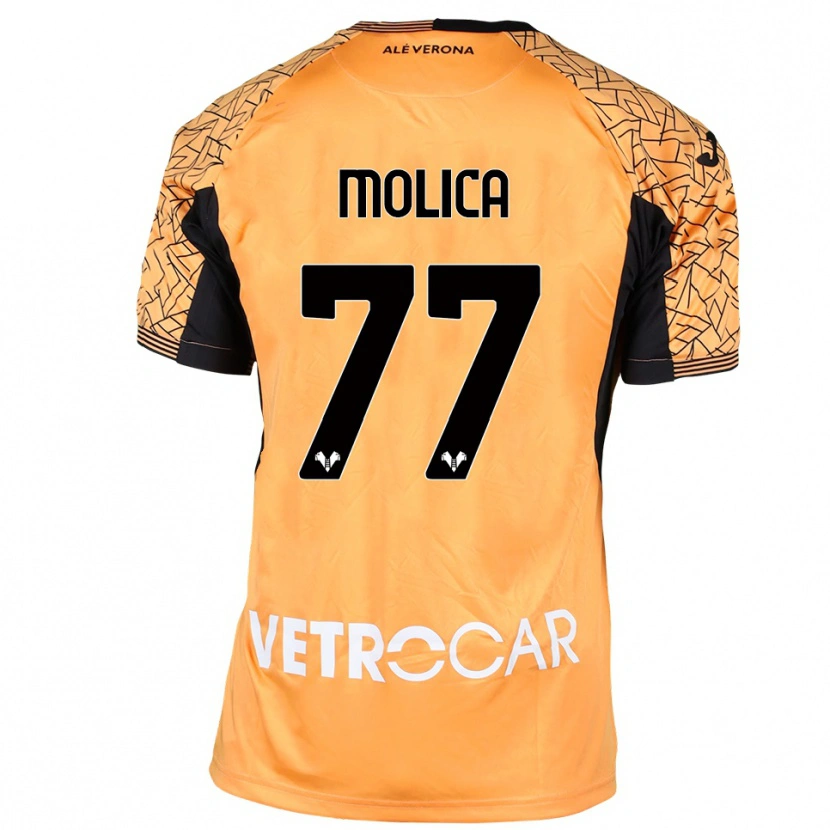 Danxen Kobiety Francesco Molica #77 Pomarańczowy Czarny Biały Koszulka Bramkarska 2025/26
