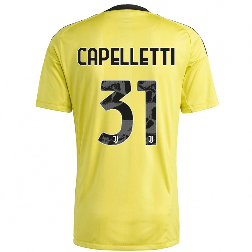Danxen Kobiety Alessia Capelletti #31 Żółty Biały Koszulka Bramkarska 2025/26