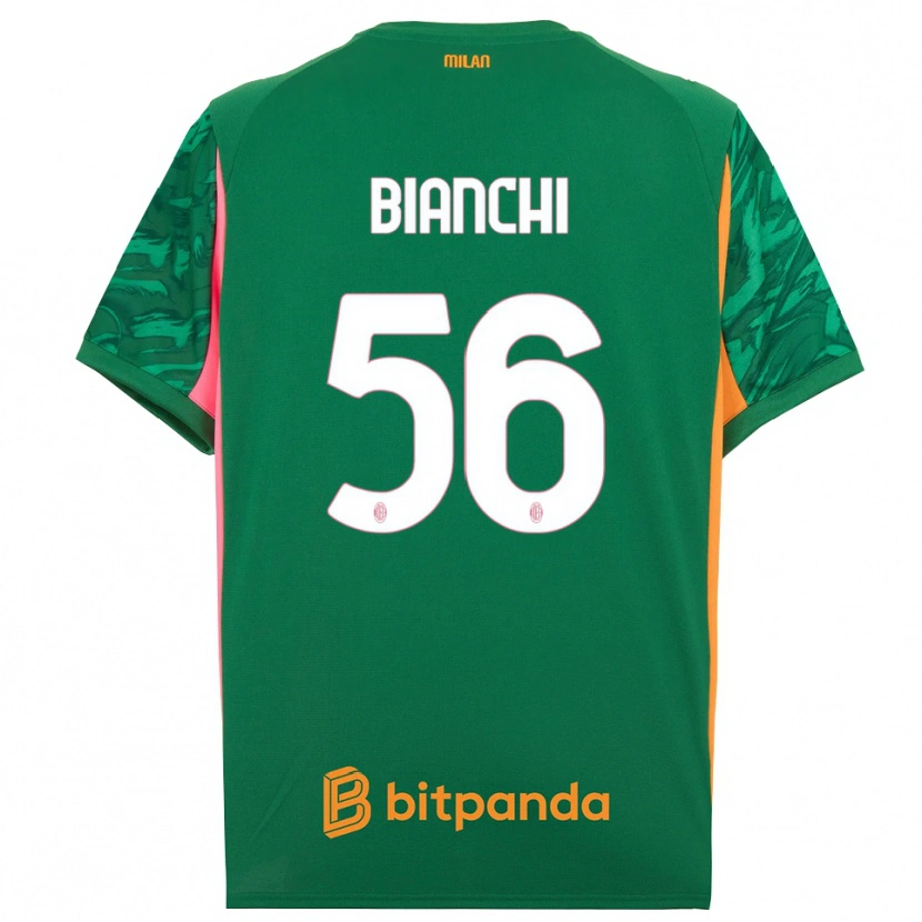 Danxen Kobiety Alessandro Bianchi #56 Zielony Pomarańczowy Różowy Koszulka Bramkarska 2025/26