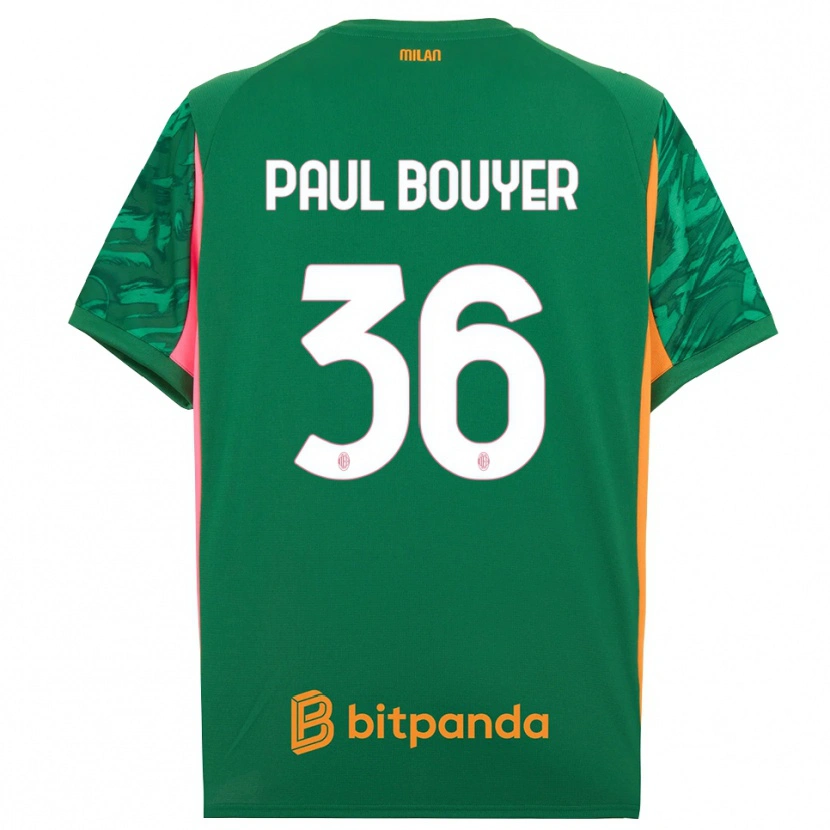 Danxen Kobiety Léo Paul Bouyer #36 Zielony Pomarańczowy Różowy Koszulka Bramkarska 2025/26