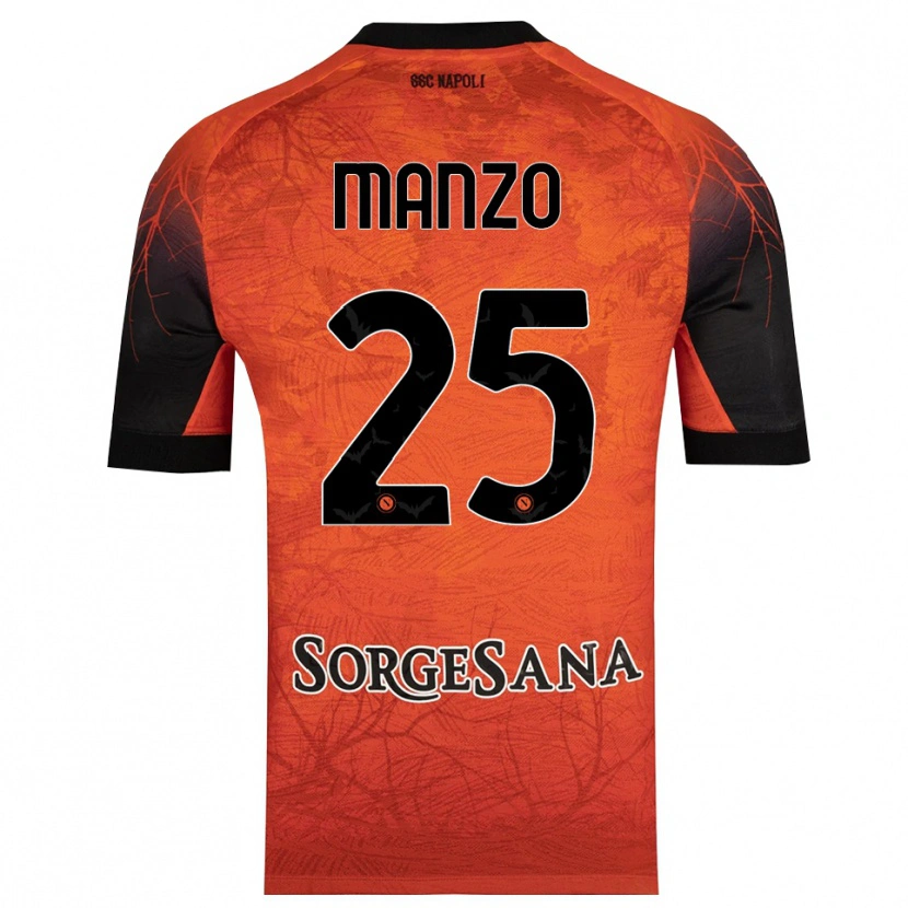 Danxen Kobiety Alessia Manzo #25 Pomarańczowy Czerwony Czarny Koszulka Bramkarska 2025/26