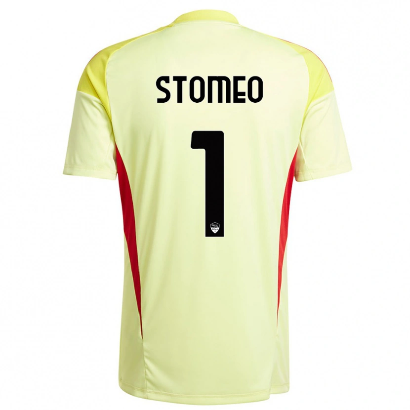 Danxen Kobiety Giorgio Stomeo #1 Jasnożółty Pomarańczowy Koszulka Bramkarska 2025/26
