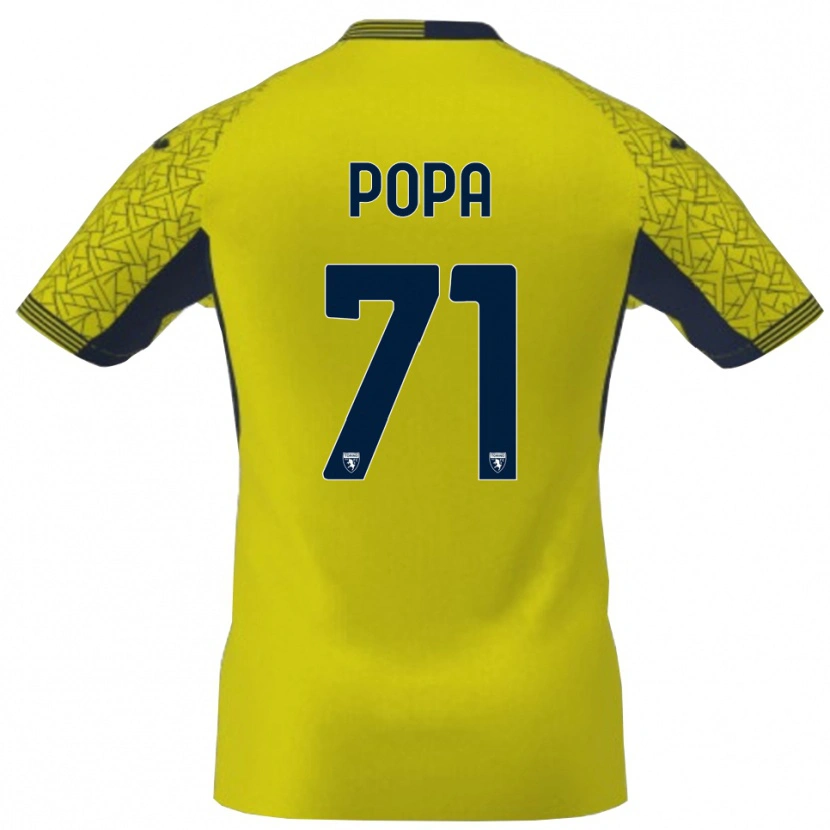 Danxen Kobiety Mihai Popa #71 Żółty Czarny Koszulka Bramkarska 2025/26