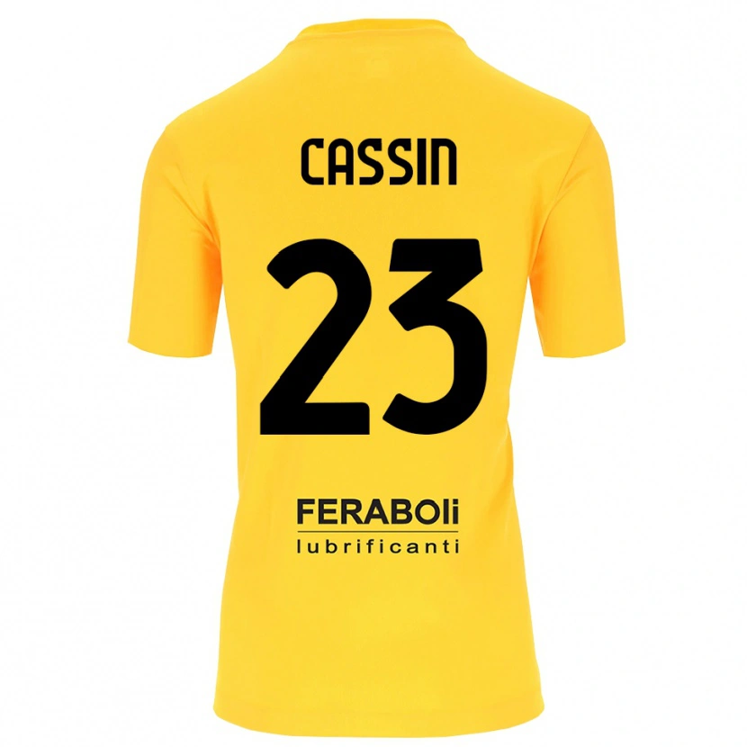 Danxen Kobiety Marco Cassin #23 Żółty Czarny Koszulka Bramkarska 2025/26