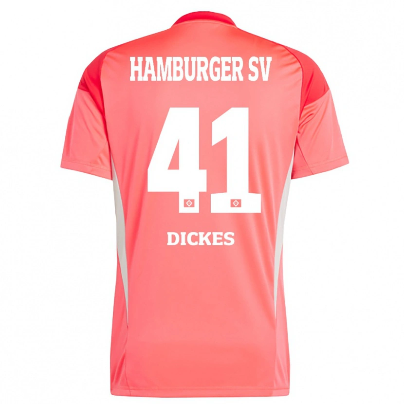 Danxen Kobiety Fernando Dickes #41 Czerwony Pomarańczowy Koszulka Bramkarska 2025/26