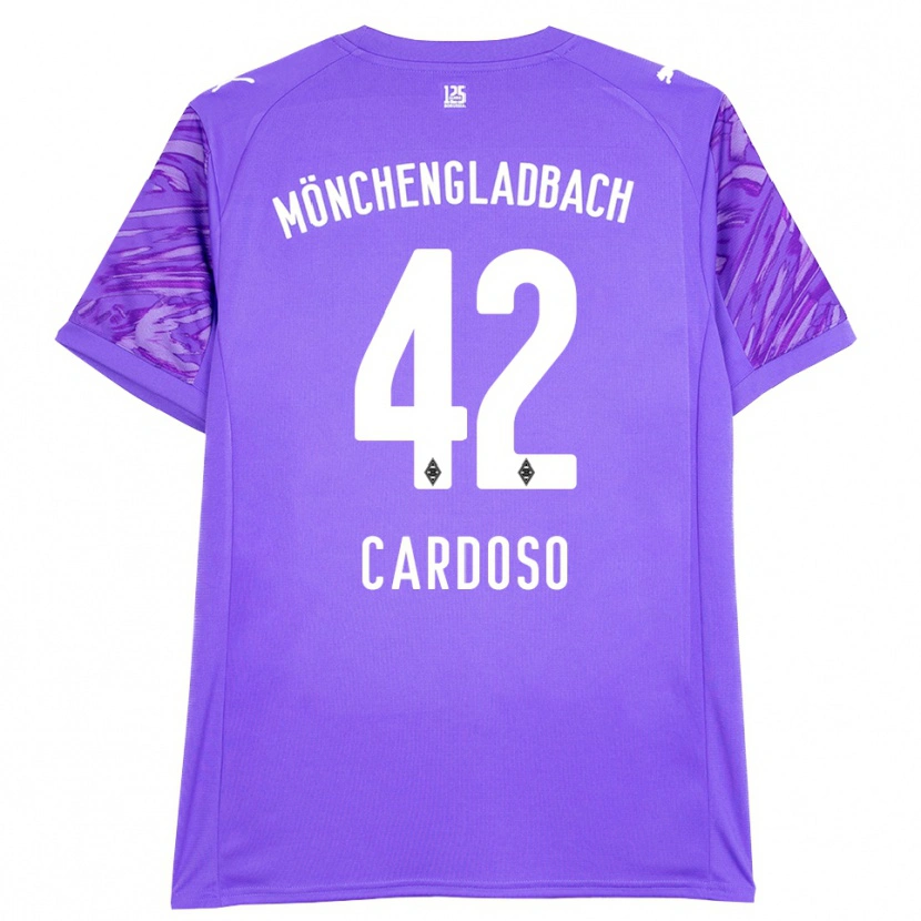 Danxen Kobiety Tiago Pereira Cardoso #42 Liliowy Biały Koszulka Bramkarska 2025/26