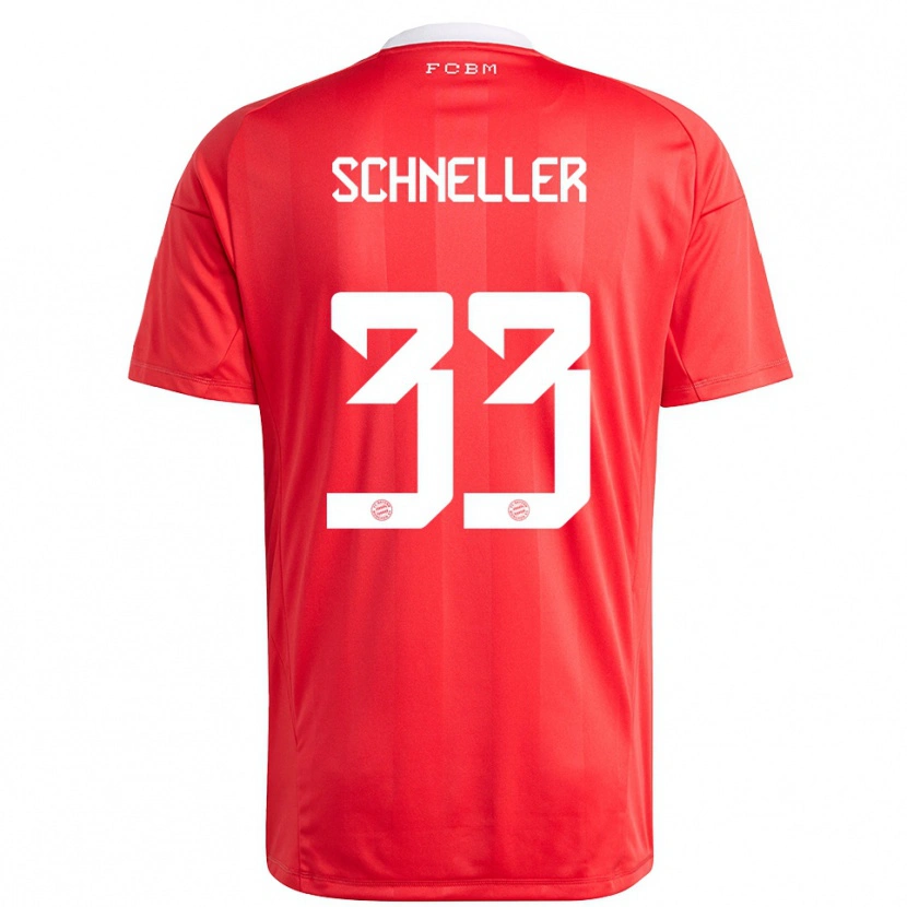 Danxen Kobiety Lukas Schneller #33 Czerwony Biały Koszulka Bramkarska 2025/26
