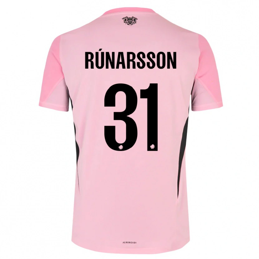 Danxen Kobiety Rúnar Alex Rúnarsson #31 Różowy Czarny Koszulka Bramkarska 2025/26