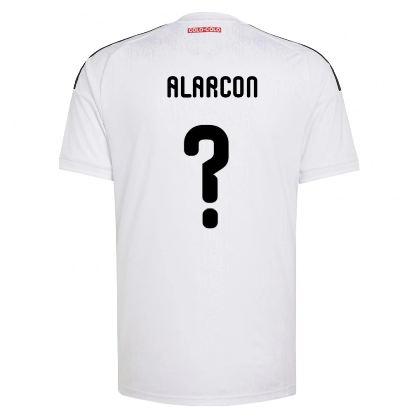 Danxen Dzieci Cristian Alarcón #0 Biały Czarny Domowa Koszulka 2026/27 Koszulki Klubowe