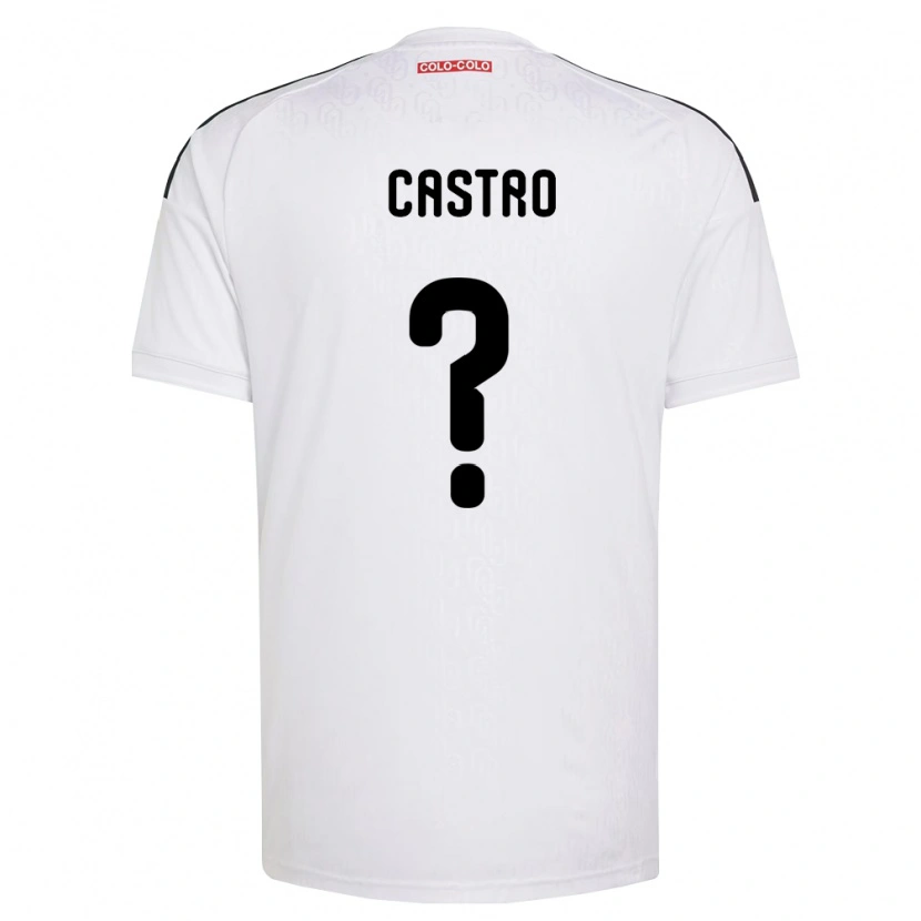 Danxen Dzieci Benjamín Castro #0 Biały Czarny Domowa Koszulka 2026/27 Koszulki Klubowe