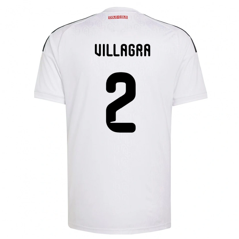 Danxen Dzieci Jonathan Villagra #2 Biały Czarny Domowa Koszulka 2026/27 Koszulki Klubowe