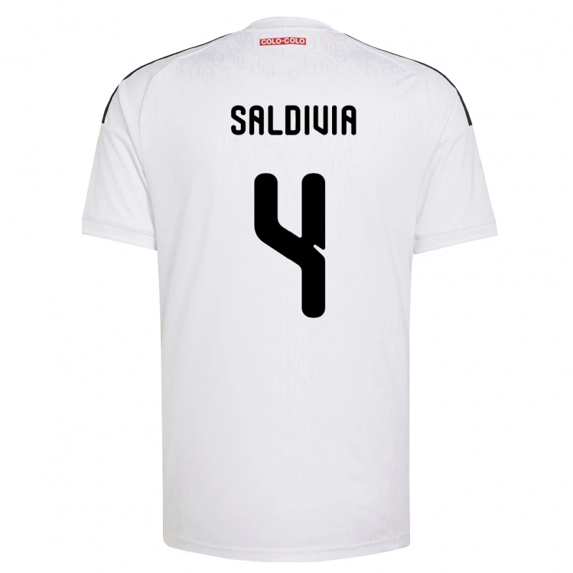 Danxen Dzieci Alan Saldivia #4 Biały Czarny Domowa Koszulka 2026/27 Koszulki Klubowe