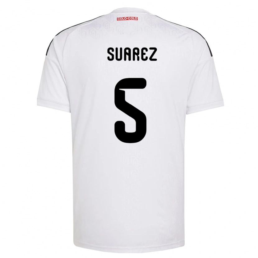 Danxen Dzieci Nicolás Suarez #5 Biały Czarny Domowa Koszulka 2026/27 Koszulki Klubowe
