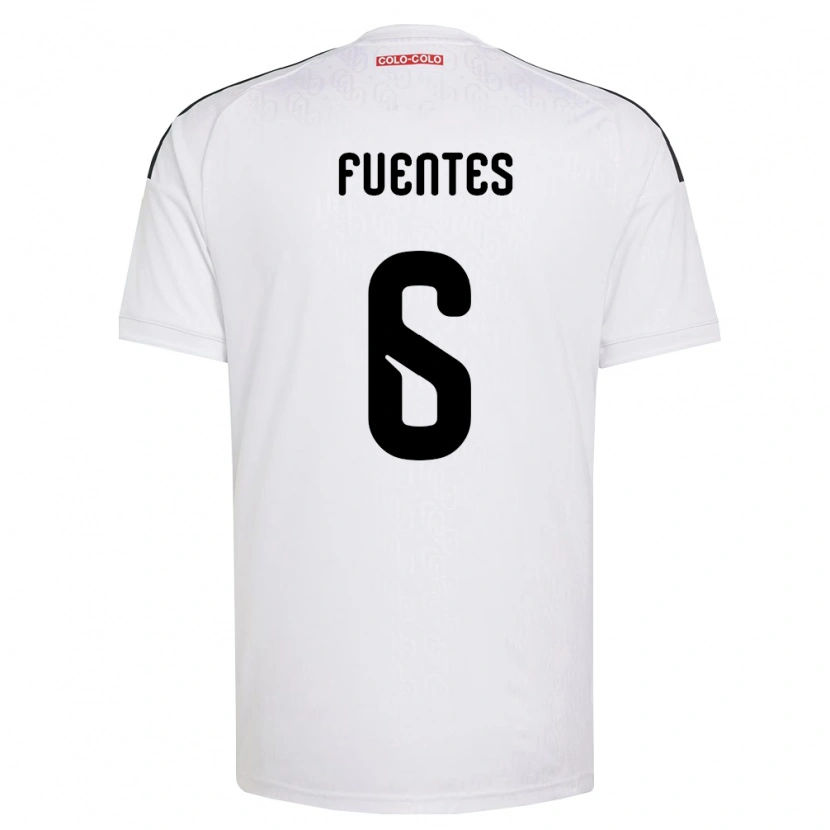 Danxen Dzieci César Fuentes #6 Biały Czarny Domowa Koszulka 2026/27 Koszulki Klubowe