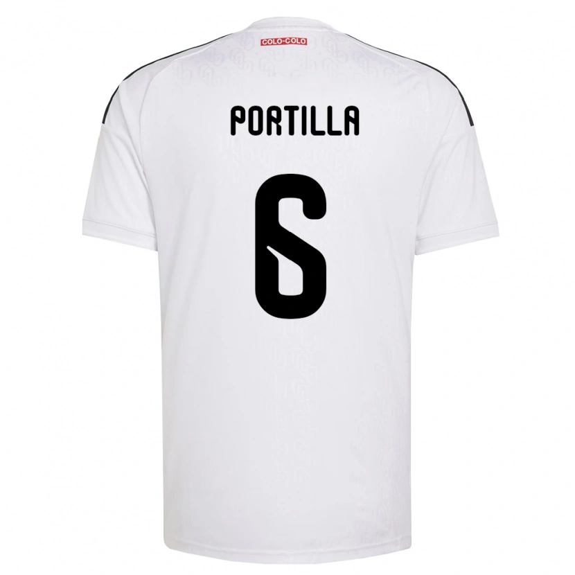 Danxen Dzieci Dylan Portilla #6 Biały Czarny Domowa Koszulka 2026/27 Koszulki Klubowe