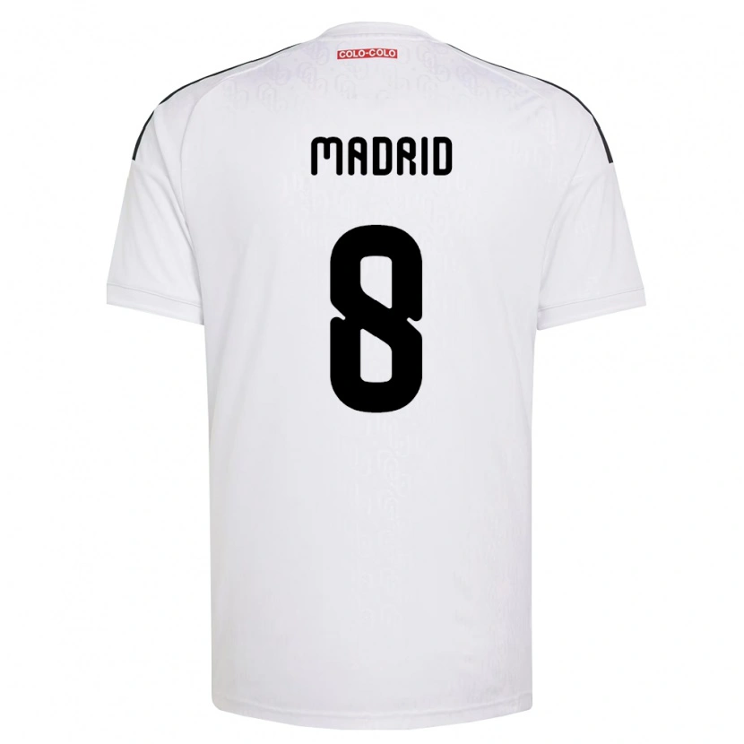 Danxen Dzieci Álvaro Madrid #8 Biały Czarny Domowa Koszulka 2026/27 Koszulki Klubowe