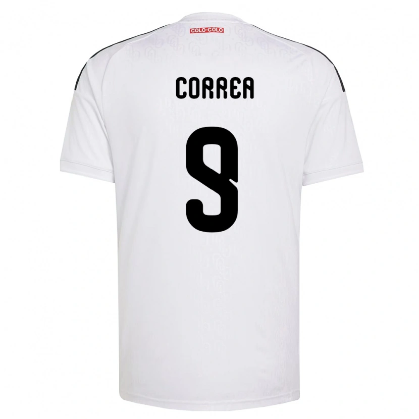 Danxen Dzieci Javier Correa #9 Biały Czarny Domowa Koszulka 2026/27 Koszulki Klubowe