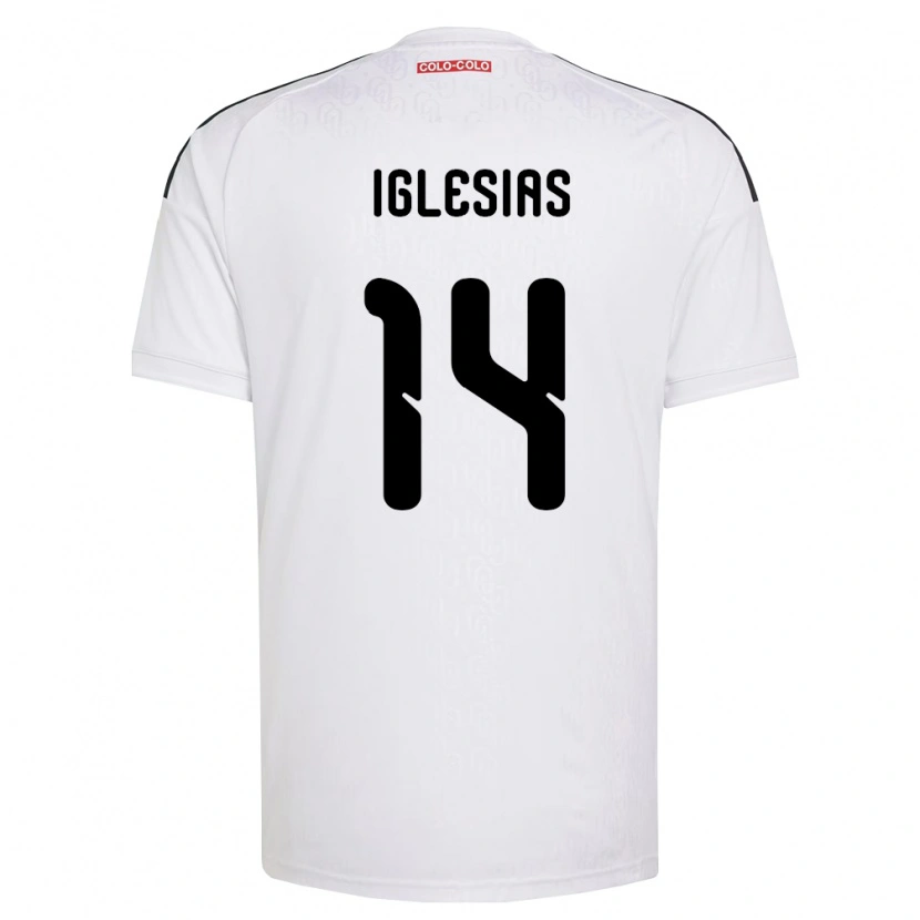 Danxen Dzieci Luciano Iglesias #14 Biały Czarny Domowa Koszulka 2026/27 Koszulki Klubowe