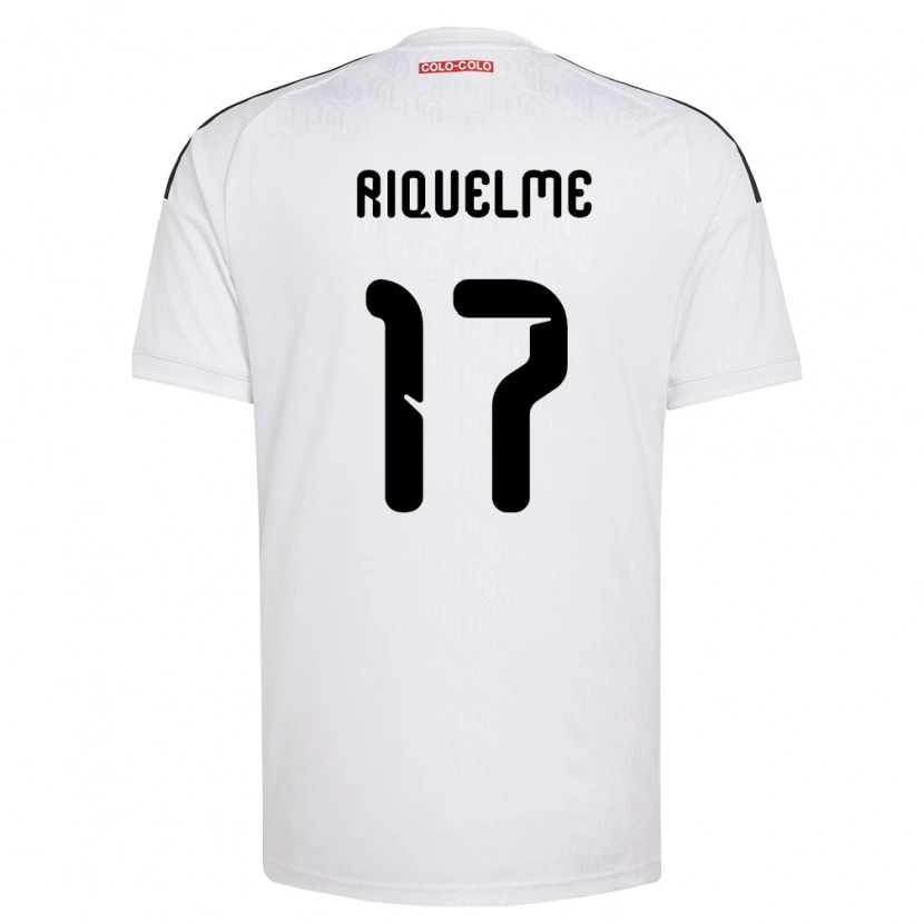 Danxen Dzieci Cristián Riquelme #17 Biały Czarny Domowa Koszulka 2026/27 Koszulki Klubowe