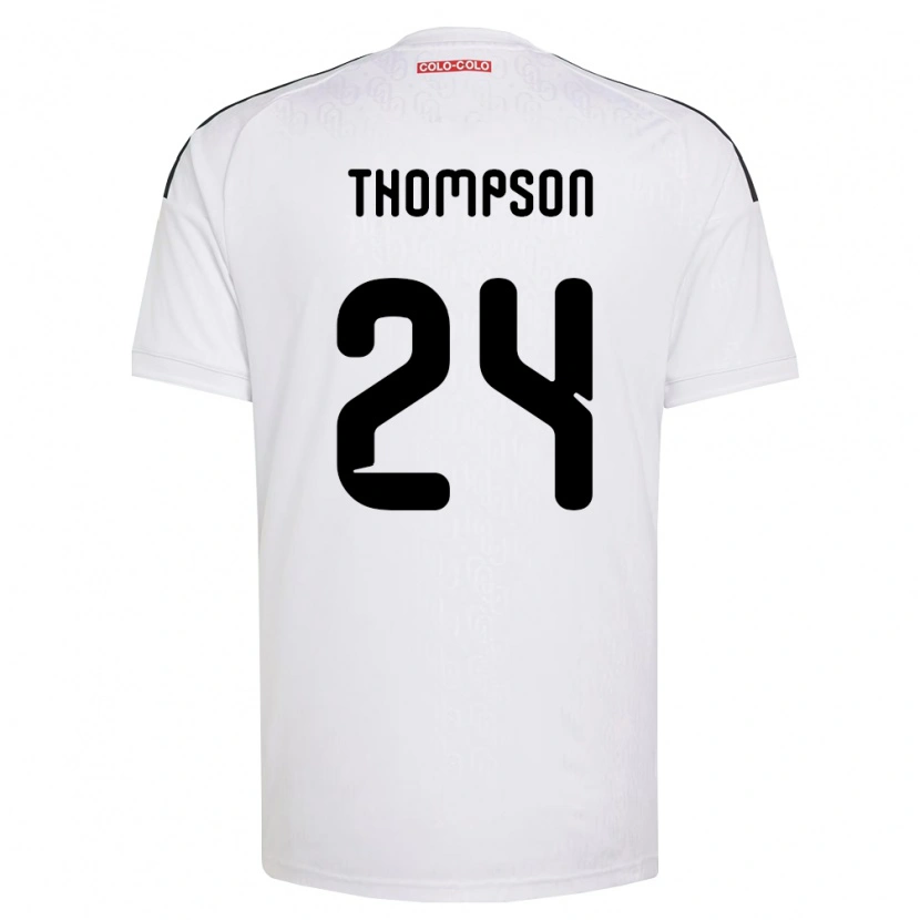 Danxen Dzieci Jordhy Thompson #24 Biały Czarny Domowa Koszulka 2026/27 Koszulki Klubowe