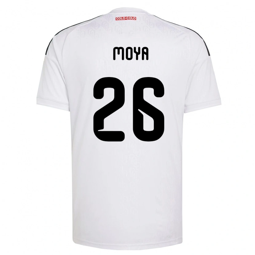 Danxen Dzieci Matías Moya #26 Biały Czarny Domowa Koszulka 2026/27 Koszulki Klubowe