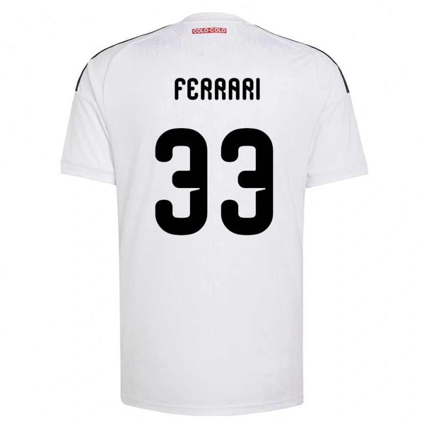 Danxen Dzieci Matías Ferrari #33 Biały Czarny Domowa Koszulka 2026/27 Koszulki Klubowe