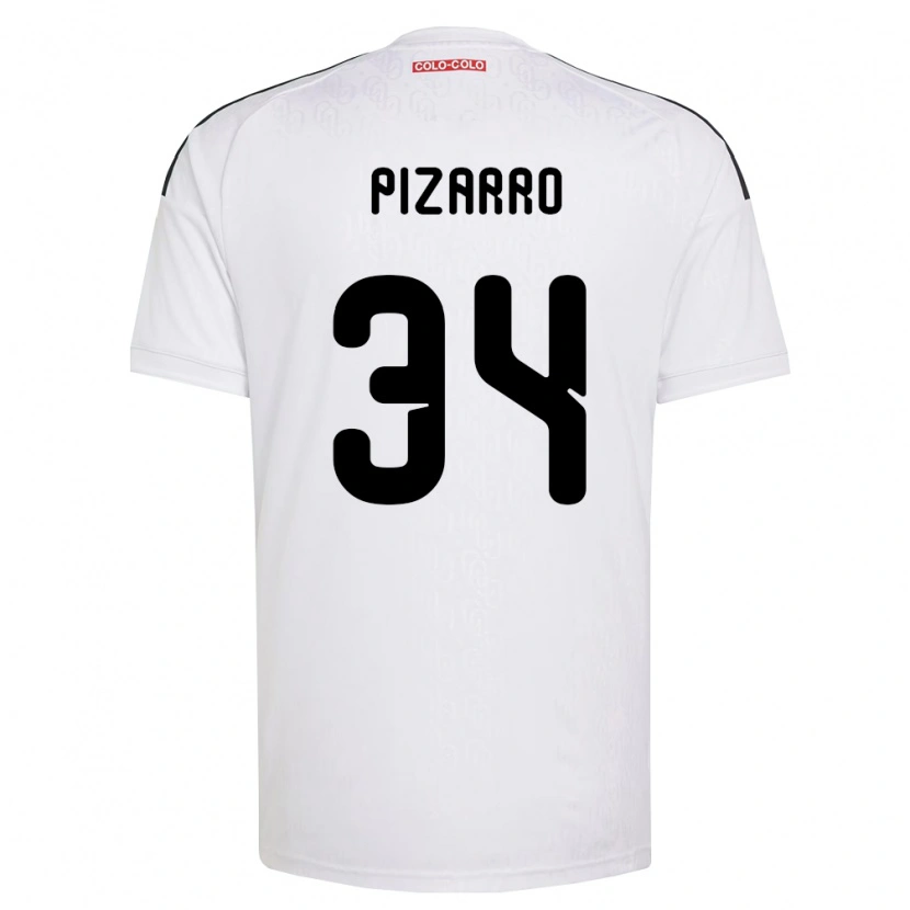 Danxen Dzieci Vicente Pizarro #34 Biały Czarny Domowa Koszulka 2026/27 Koszulki Klubowe